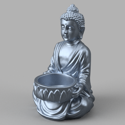 456.png Fichier STL Bouddha candle・Plan imprimable en 3D à télécharger