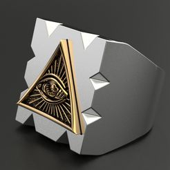Ring-radiant-delta-14.jpg Archivo STL Anillo delta radiante・Modelo imprimible en 3D para descargar