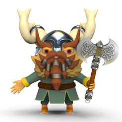 viking-character2.jpg Archivo STL Personaje animal vikingo Modelo de impresión 3D・Objeto para impresora 3D para descargar