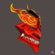 07.jpg Shan Hai Scrolls Jhin Mask - Jhin God - League Of Legends 3D print model
