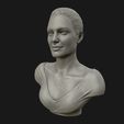 05.jpg Angelina Jolie 3D bust ready to 3D print 3D print model