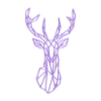 DEER.STL Archivo STL colgante decoración ciervo・Modelo para descargar y imprimir en 3D