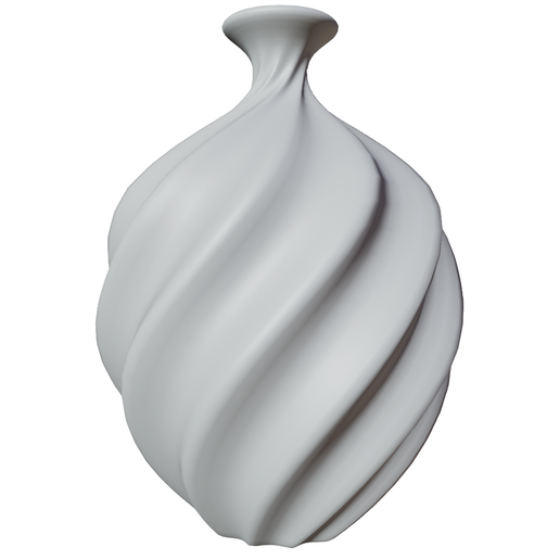 Twisted Spiral Vase – Modern Swirl Decorative Vase Model