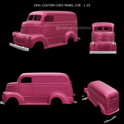 1941 CUSTOM CHEV PANEL COE - 1 25 3D model
