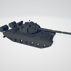 69_4.png Файл STL Основной боевой танк Т-80, Россия・3D модель для печати скачать, annihilator_gun