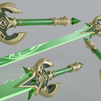 Jade-Cutter.png Primordial Jade Cutter LED Ready NOT GAME EXPORT Genshin Impact