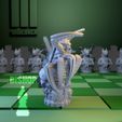 CyborgBishop-side.jpg 2x Chess Set Cyborgs vs. Nature