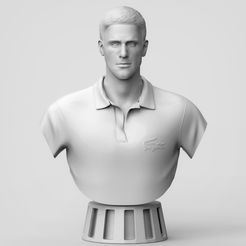 Preview_22.jpg Datei OBJ Novak Djokovic Büste・Design für 3D-Drucker zum herunterladen, niklevel
