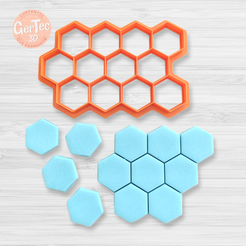 photoroom-20221228_0858031-92a19.png Archivo STL MULTICORTANTE HEXAGONOS / PANAL COOKIE CUTTER・Modelo de impresora 3D para descargar