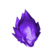 VegetaHead.obj Vegeta kollarını kavuşturdu.