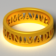 Screenshot_2.png Archivo STL anima dulcis vivas mecum 2 anillos・Modelo para descargar y imprimir en 3D