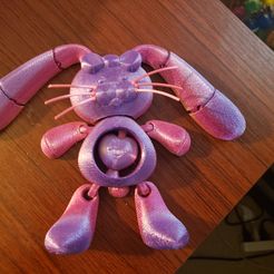 Flexi Bunny Zappelphilipp und Schlüsselanhänger mit Druck 2 in 1