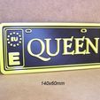 queen-concierto-entradas-musica-rock-2.jpg Queen Mini License plate, logo, poster, sign, signboard, rock music group