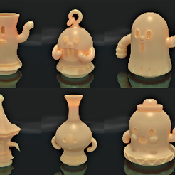 Pack-6.png STL file PACK 6 - Gyroid - Animal Crossing New Horizons・Design to download and 3D print, silwy4eaa