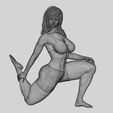 z.jpg 3D file Young Woman Doing Yoga Asana Standing Forward Bend Pose 3D Print Model・3D printer model to download, 3DGeshaft