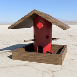 Sans_titre.png Archivo 3D gratis comedero para pájaros Impreso y madera (pajarera)・Plan imprimible en 3D para descargar