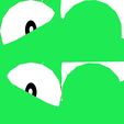RGB_b1bb501f275c429992ed16c13ea34100_Green_Eye.png STL File Super Mario RPG 3D Model 3D printable