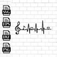 4-01.jpg Heartbeat Music Note Metal Wall Art Laser Cut