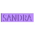 SANDRA.stl SANDRA letters
