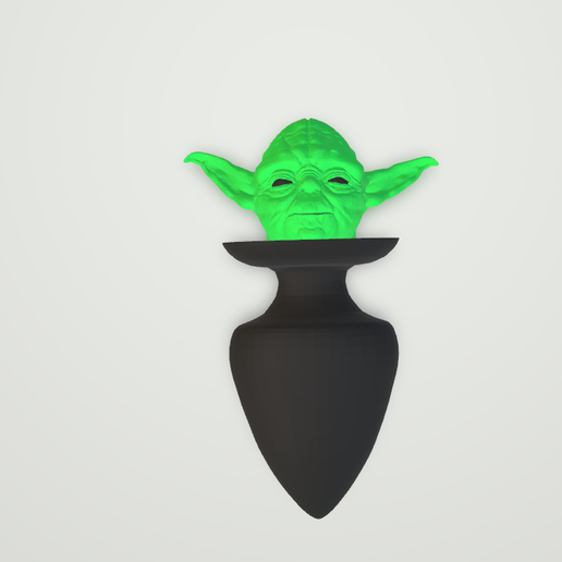 Yoda Anal Plug dildo STL File for 3D printingCults
