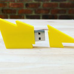IMG_1640.JPG STL-Datei Lightning Bolt Flash Drive kostenlos・3D-Druck-Idee zum Herunterladen