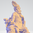 Odin6.png Odin Sitting With Wolves And Crows 3D print model