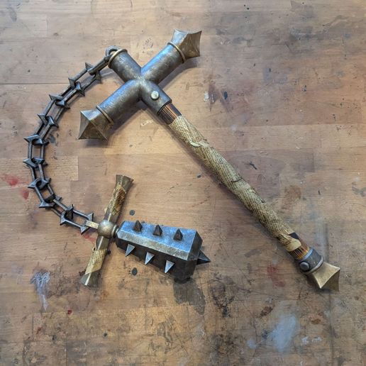 Modular Fantasy Spiked Mace - Printable Cosplay STL Bundle