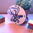 4.jpg Stitch wall clock with guitar