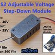 Step-down_module_titled_thingiverse.jpg Adjustable Voltage Step Down Box: Output 1.5-35V LM2596