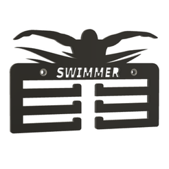 swimer.png Archivo STL MEDALLERO NATACIÓN COLGADOR DE MEDALLAS DE NADADOR・Objeto imprimible en 3D para descargar