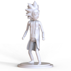 Capture d’écran 2017-10-24 à 11.51.06.png Archivo OBJ gratis Rick Sanchez・Plan de la impresora 3D para descargar