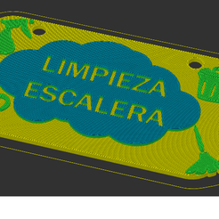 Sin-título.png STL file Staircase cleaning sign・3D printer design to download, tiniesta3darts