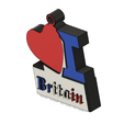 3.png Key ring I love britain / I Love Britain