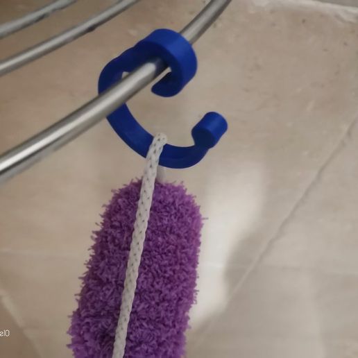 Download free STL file Shower sponge hook • Design to 3D print ・ Cults