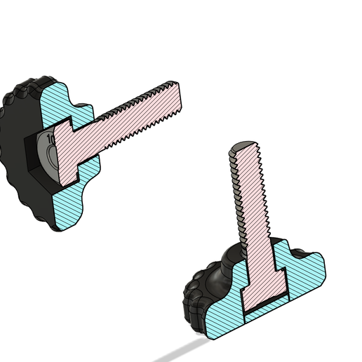 KIT_Handle_for_Bolt_M6mm-3.png Mini Hand Screw Knob - Easy Manual Tightening for M4 Screws!