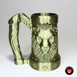 Mythic Mugs - Lion's Brew - Can Holder / Storage Container, robin3dverse