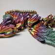 SERPENT VOLANT, QUETZALCOAT, SERPENT AILÉ, ANIMAL DE COMPAGNIE ARTICULÉ FLEXI WIGGLE, IMPRESSION EN PLACE, SERPENT FANTASTIQUE