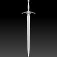Preview07.jpg Geralt Steel Sword - Netflix Version 3D print model