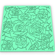 10cm-rosemat.png Flexible Sugar Veil Rose Design Mat