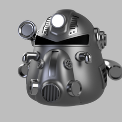 T51-1.png Download STL file T51 Power Armor Helmet - From Fallout • 3D printable design, Repy
