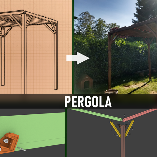 featured_img.png Archivo STL gratis PERGOLA - madera e impresión en 3d・Objeto para impresora 3D para descargar, Julien_DaCosta