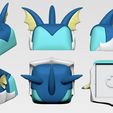 vaporeon01.jpg Vaporeon Pokemon - Keycap 3D mechanical keyboard - Eeveelutions