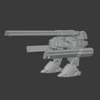 MAC21WalkSide.jpg Robotech RPG Tactics Destroid Monster MACII 4 pose Macross