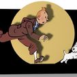 éclairage-J-arrière.jpg Tintin and Snowy run into the light of a spotlight
