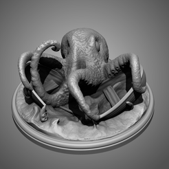 OctopusFinal.png Archivo STL gratis Pulpo odioso・Modelo imprimible en 3D para descargar