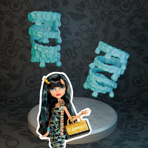 Monster High Scaris City Of Frights Cleo De Nile Doll bracelet replacement 3D model