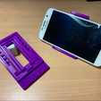 phoneStand-8.png STL file Foldable Phone Stand Print In Place・3D printing design to download
