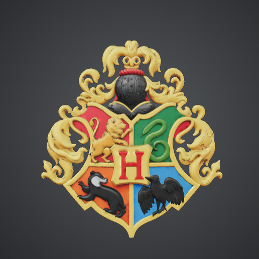 Fantasy Heraldic House Crest – Decorative Emblem Wall Art
