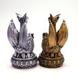 2dragons_2.jpg STL file Dragon Chess! Little Baby Dragon (The Pawn)・3D printing model to download