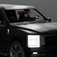 3DG-0003.jpg Gangster in hat driving a car and holding gun